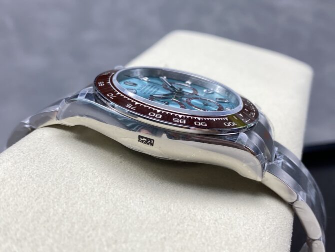 Rolex Platinum Cosmograph Daytona Ice Blue Ice Blue Diamond Baguette Mark 126506 0002