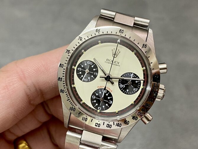 Rolex Daytona 6239 Stainless Steel White & Black Dial Vintage Men's Watch