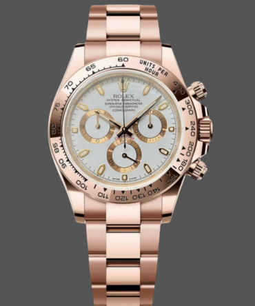 Rolex Daytona 126508 18K Rose Gold White Dial Men's Watch